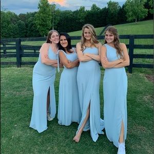 Azazie blue bridesmaid dress!